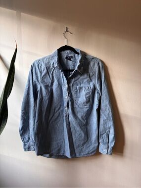 GAP Light Blue Denim Button-Down Shirt